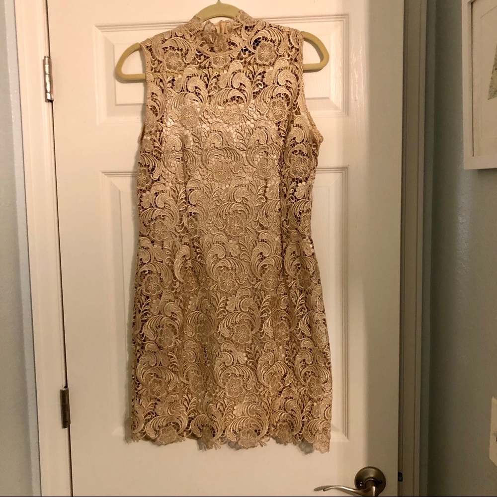 Champagne Gracia Formal Sheath Dress